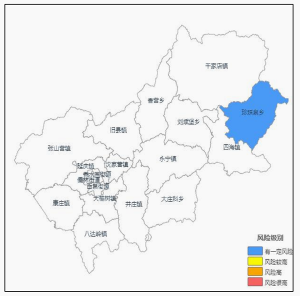 延庆更新发布地质灾害快意风险蓝色预警